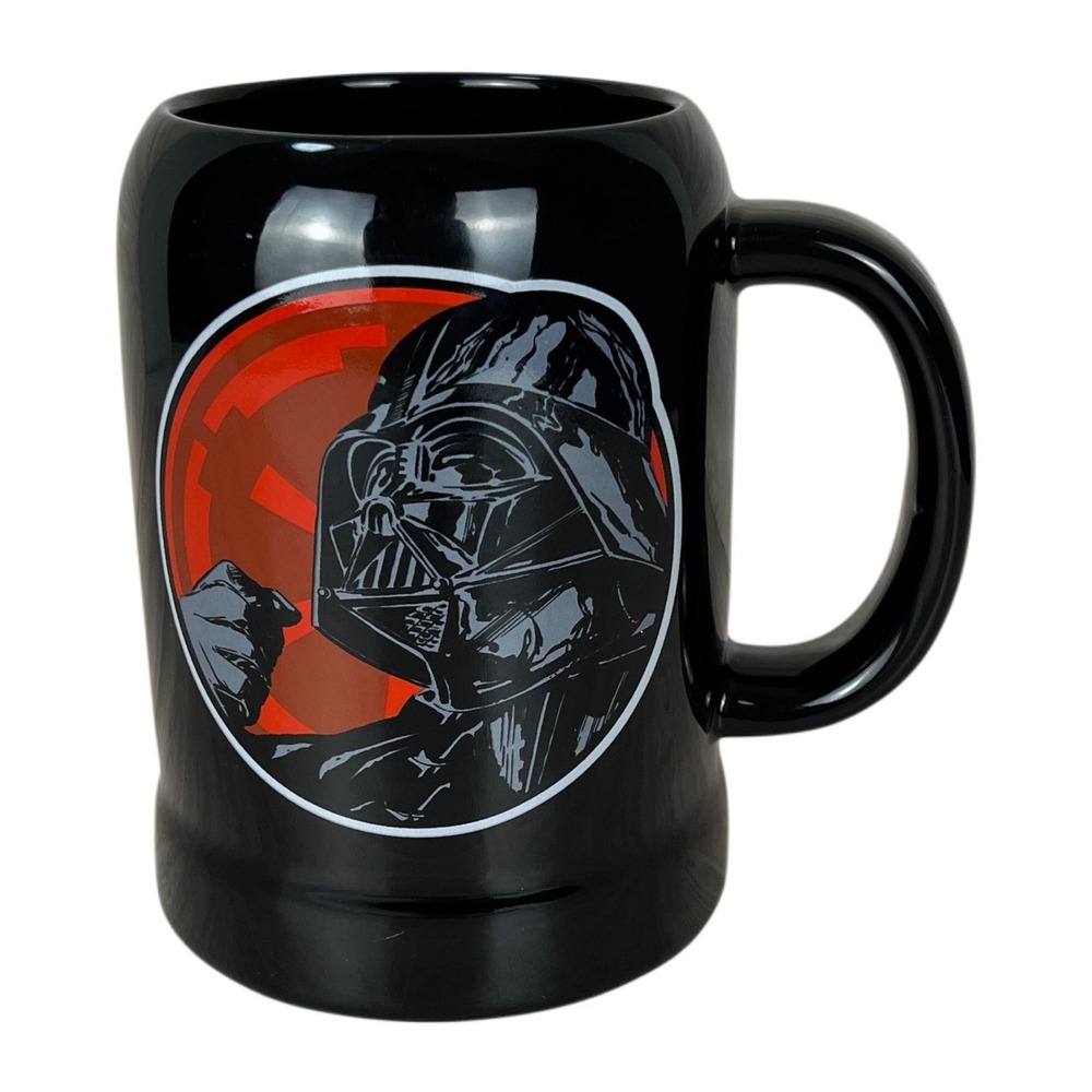 Star Wars Darth Vader Coffee Mug Hot Ceramic Cup Black Lucasfilm Collectible EUC